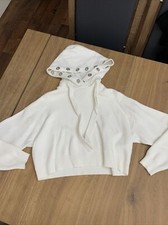 Zara Woman Hoodie Jumper - Size S - Off White Colour  - Warm
