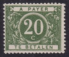 BELGIUM 1916 Postage Due 20c
