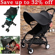 BLACK Universal Baby Child Pushchair Stroller Pram Buggy Sun Shade Canopy Covers