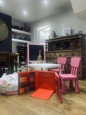 Ikea Mammut Table and Chairs + Whiteboard Set for Kids