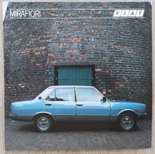 Fiat Mirafiori Range Brochure 1982 - 1400  1600  2000  CL  Saloon  Estate