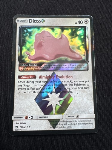Pokémon ditto 154 214 lost - pokémon,