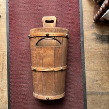 1930’s Oak Wooden Barrel Umbrella /Cane Stand. Excellent Condition. Stamped