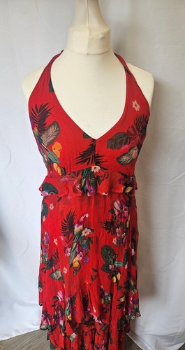 Monsoon red floral - red, neck