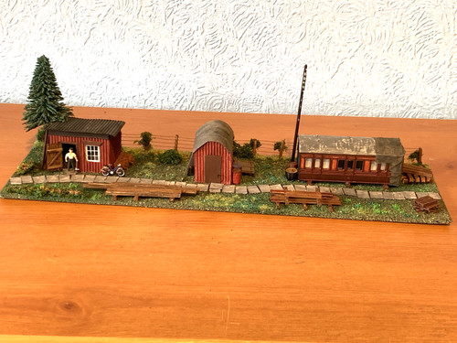 Gauge diorama railway yard - oo,