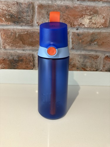 Air water bottle click blue - up,