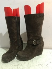 Rocketdog womens suede size UK 8 wedge brown over ankle  boots shoes - NZ