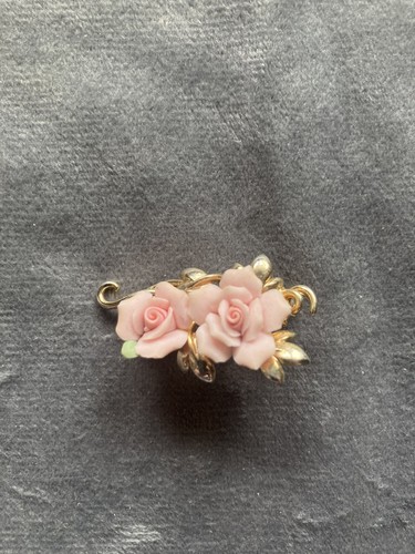 Vintage bone china flower - bone,