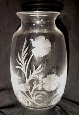 Edinburgh Crystal Vase Etched