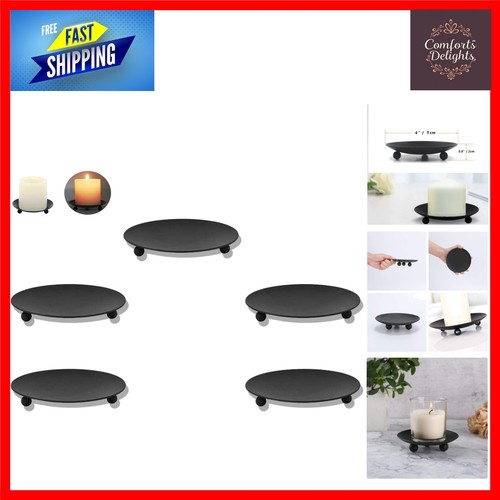 Elegant black iron plate - black,