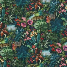 Exotic Jaguar Fabric Charcoal