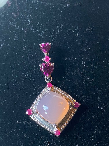 Gems pink chalcedony silver - gems,