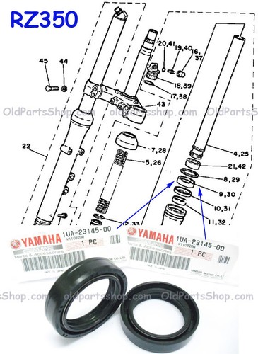 Yamaha rd350ypvs rz350 fork - yamaha,