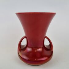 Pilkington's Royal Lancastrian Red Lustre Twin Handled Vase 12.5cm High