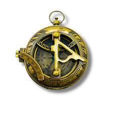 Brass Sundial Compass  Brass