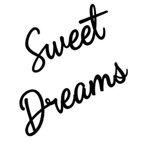 Sweet dreams wall decor above - sweet,