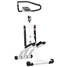 SPORTNOW Stepper Machine with 12-Level Hydraulic Resistance, LCD Monitor