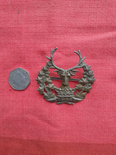 Gordon Highlanders Infantry Regiment Rare Vintage Military Cap Badge 2 Lugs Pin