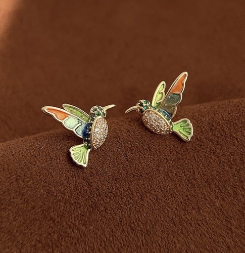 14ct gold plated hummingbird - 14ct,