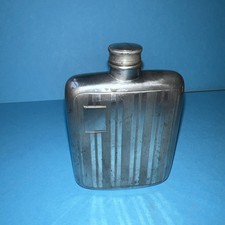 Vintage Pewter Hip Flask 2oz