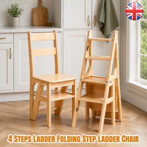 Folding wooden toddler step - ,