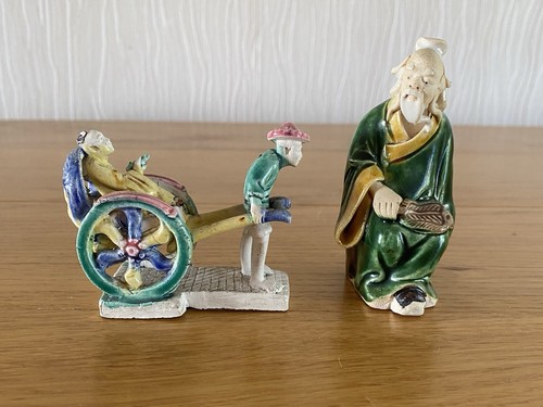 Two vintage ceramic miniature - ceramic,
