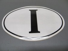 Orig. 1960"s  Italian " I " Classic Car /Lambretta Scooter/M"Cycle/Vespa Sticker
