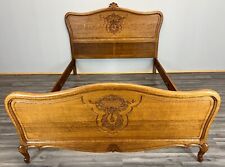 Double Bed Antique French Louis XV Carved Vintage – Lot 3667