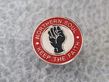 Northern Soul Pin Badge, Wigan Casino, Twisted Wheel, KTF, Ric-Tic AMG Okeh