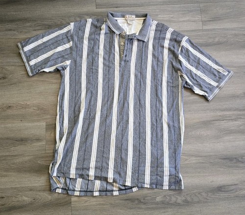 Vtg 90s izod striped polo - 90s,