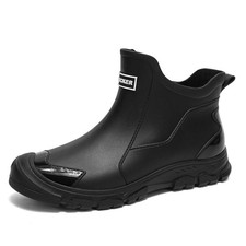 Men Short Rain Rubber Boots