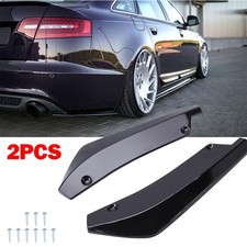 Pair Rear Bumper Lip Diffuser Splitter Spat Canard For Mercedes Benz CLS 63 AMG