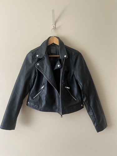 Primark black faux leather - black,
