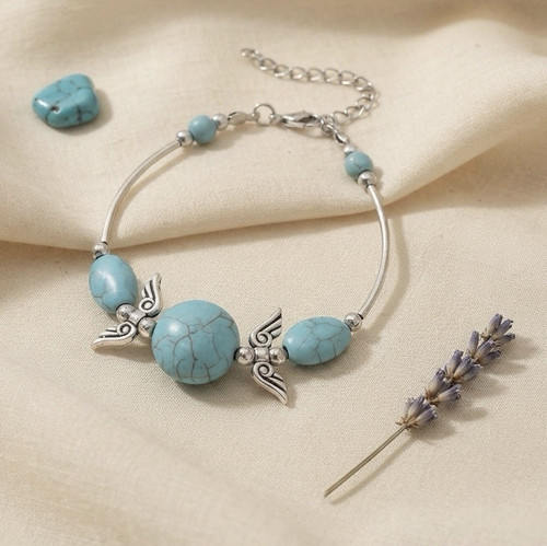 Vintage style silver turquoise - style,