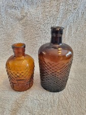 2 BROWN LYSOL POISON BOTTLES VICTORIAN OLD