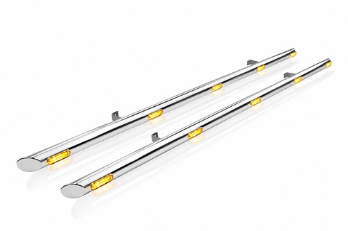 Side bars amber - +, for