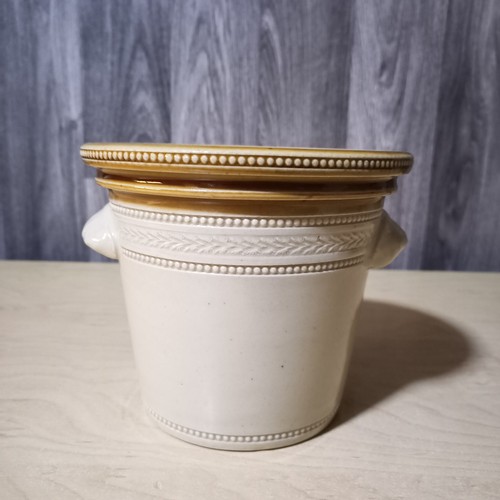 Antique stoneware 2lb butter - stoneware,