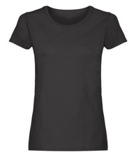 Ladies Plain T-Shirts Cotton Women Crew Neck Coloured Fitted Tee Shirt Printable