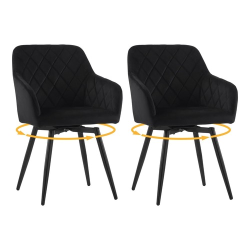 Set swivel velvet - of,