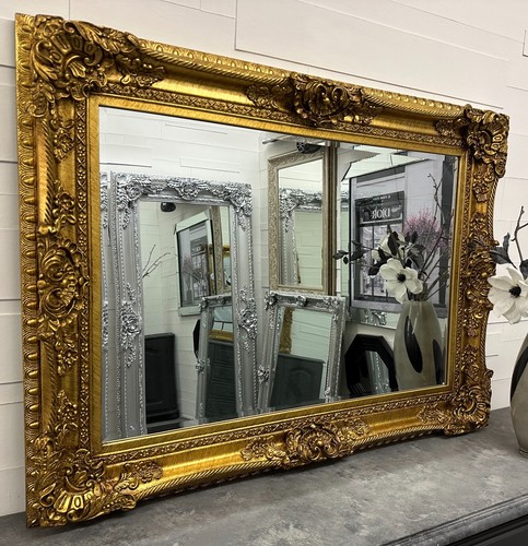 Mirror huge champagne ornate - champagne,