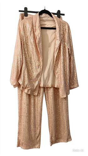 Sequinned blazer and trouser - blazer,