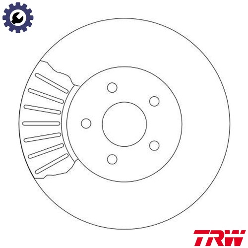 Brake disc df4147 for - 2x,