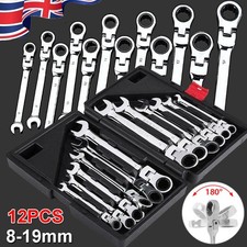 12Pcs Metric Flexible Ratchet