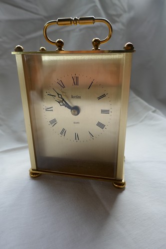 Brass carriage clock - clock, made