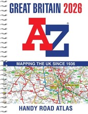 Great Britain A-Z Handy Road Atlas 2026 (A5 Spiral): Easy to Read Map of Great B