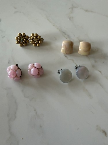 Vintage clip earring lot - clip,