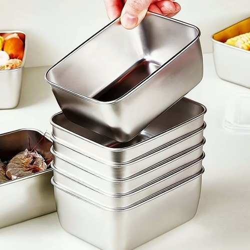 6pcs stainless steel food - 6pcs,