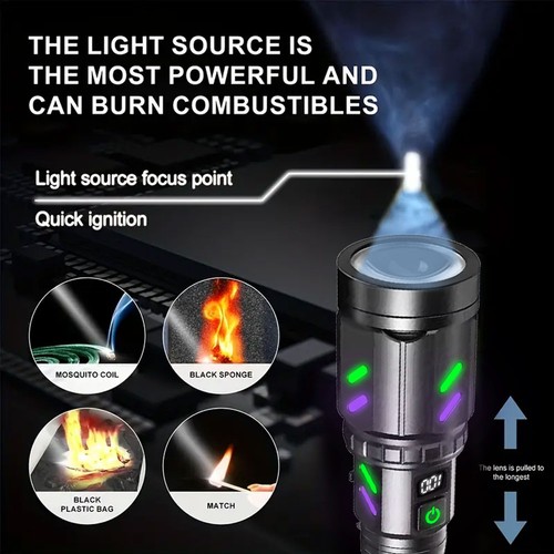 White laser led flashlight - led,