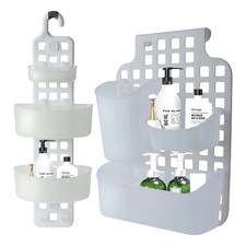 Cabinet Over Door Hanging Shower Organiser Caddy With Hook Bathroom Storage Tidy
