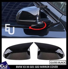 2X GLOSS BLACK MIRROR COVER